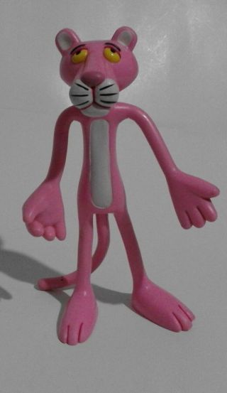 Rare Vtg 1997 Collectible Pink Panther Big Bendable 6 " Figure.  Uap