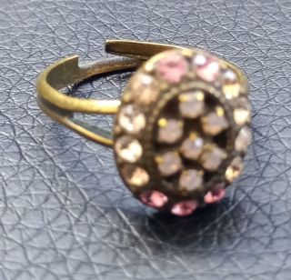 MICHAL NEGRIN RING FLOWER MULTI COLOR VINTAGE STYLE 2