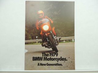 Vintage 1979 Bmw Motorcycles Brochure R 100 Rs Rt S T R80/7 R65 L10020