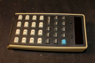 vintage rare Hewlett Packard HP - 21 LED handheld pocket calculator with case 2