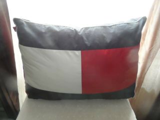 Rare Vtg Tommy Hilfiger Wedge 19” X 14” Throw Bed Pillow Flag Usa 90’s