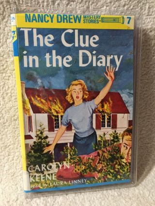 Nancy Drew Audiobook 7 Clue In The Diary Rare Exlib Cassette - Laura Linney