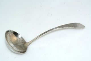 Arts Crafts Whiting Hand Hammered Sterling Silver Gravy Ladle J E Caldwell