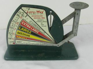 Vintage Jiffy Way Egg Grader Scale Farm Tool Jiffy - Way Co.  Chicken Poultry
