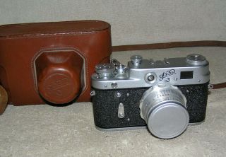Fed 3 Vintage Rare Old Russian Soviet Rangefinder Camera Leica 35 Mm Ussr Rare