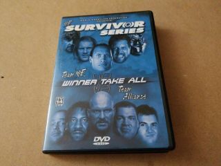 Wwf Survivor Series 2001 01 Dvd Rare With Insert Poster Wrestling Wwe