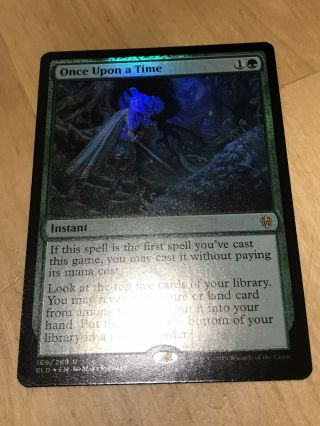 Foil Once Upon A Time X1 Mtg Nm Throne Of Eldraine Rare