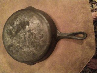 Griswold 704 A 8 Cast Iron 10 1/2 " Skillet Small Logo Vtg Antique Lays Flat