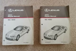 Lexus Sc400 Toyota Soarer Repair Manuals Rare