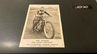Cross Speedway - - Ron Johnson - - - 1940 