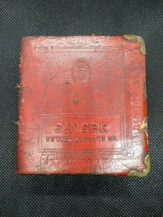 Rare Antique Singer Sewing Co.  Red Book Still Bank Coin Safe