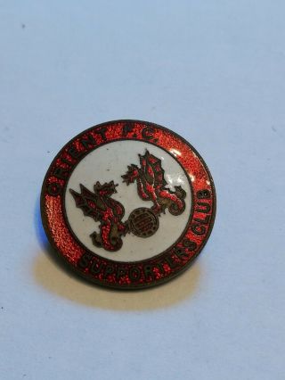 Rare Leyton Orient Supporters Club Gilt Enamel Pin Badge