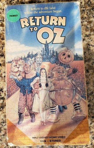 Return To Oz Vhs Rare 1985
