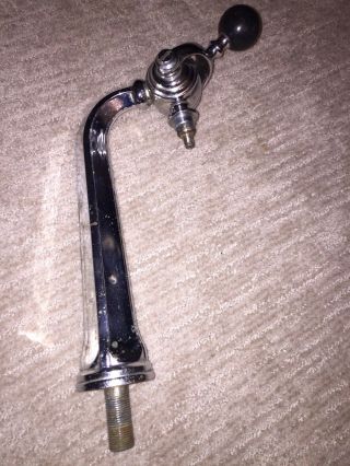 Vintage Antique Nickle Plated Soda Fountain Tap Dispenser Pull Syrup