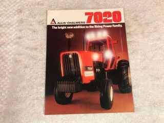 Rare Allis Chalmer 7020 Tractor Dealer Sales Brochure