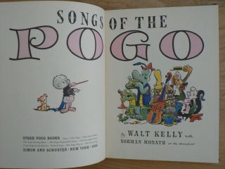 Songs Of The Pogo: Hardcover: First Printing: Extremely Rare