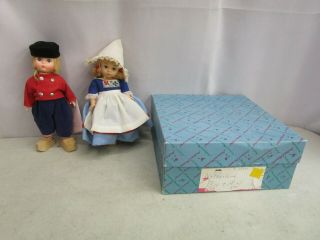 Vintage Madame Alexander Doll Netherlands Boy & Girl Not Orig.  Box 7.  5 "