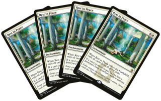 Rest In Peace [4x X4] Masters 25 Nm - M White Rare Magic Gathering Cards Abugames