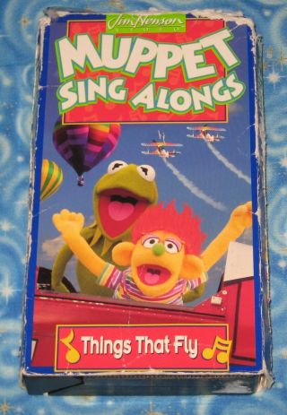 Rare Muppets Sing Alongs Things That Fly Vhs Video Tape