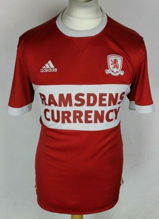 Middlesbrough Home Football Shirt 17 - 18 Mens Large Adidas Rare