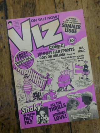 Rare Viz Comic Issue 19,  Published Aug.  1986 Humour