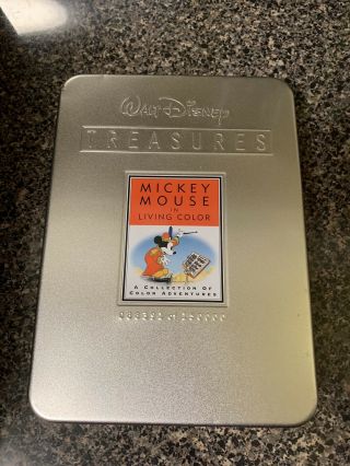 Walt Disney Treasures: Mickey Mouse In Living Color Dvd 2 - Disc Rare With Tin