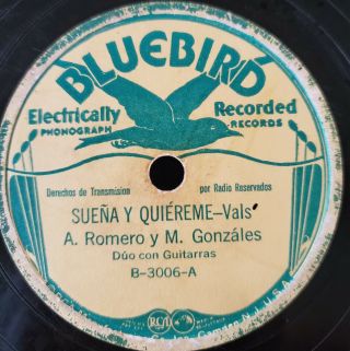 " Latin Tejano Tex Mex  A.  Romero Y M Gonzales  Suena Y Quiereme  Rare 78 "