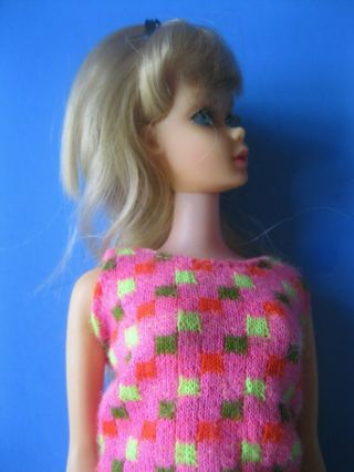 Vintage Barbie Doll Mod BLONDE TWIST N TURN BARBIE 1160 & SWIMSUIT TOP Japan 3