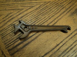 Antique ? Vintage Tractor Plow Farm Equipment Multi Wrench Tool No.  M58 5 - 5/8 "