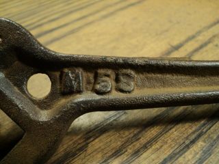 Antique ? Vintage Tractor Plow Farm Equipment Multi Wrench Tool No.  M58 5 - 5/8 