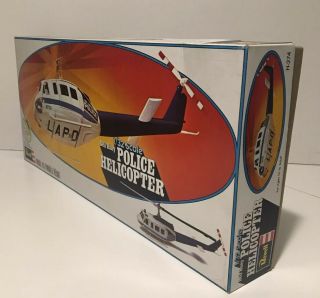 Revell Bell Huey Police Helicopter 1:32 Scale Vintage Rare Open Box Complete 2
