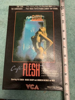 Vhs Cafe Flesh Pia Snow Very Rare In First Issue Box Vf Exc Tape Looks Oop