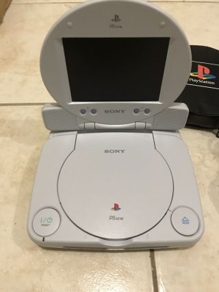 Sony Ps1 Playstation 1 Slim Region Lcd - 40 Games Ps1 Rare Lcd Screen