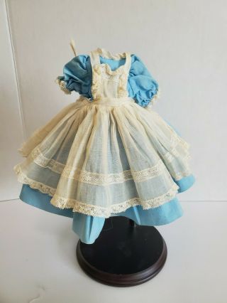 Madame Alexander " Alice In Wonderland " Light Blue Dress Vintage