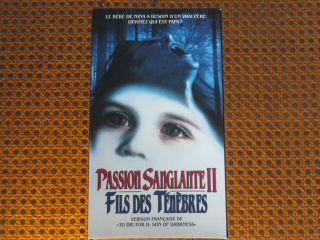 Passion Sanglante Ii (to Die For Ii) Vhs Vg Mega Rare French Ntsc Horror