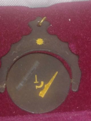 Antique Masonic Black Spinner Watch Fob