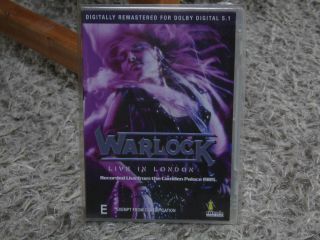 Warlock Live In London Rare Oop Dvd