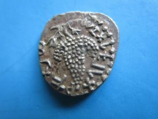 Judaea Bar Kochba Revolt,  132 - 135.  Silver Denarius.  High Silver.  Rare