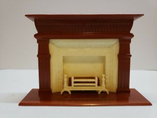 Ideal Vintage Miniature Dollhouse Fire Place