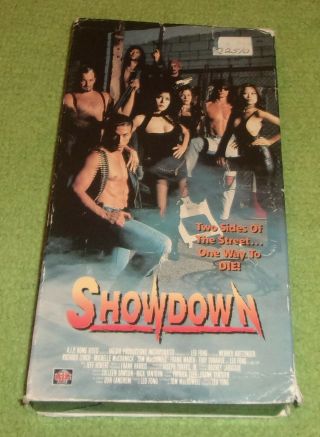 Showdown Vhs Action Horror Aip Video 1993 Richard Lynch Rare