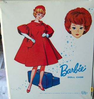 VINTAGE WHITE SPP CLOTHING CASE FOR BARBIE DOLL FROM 1962 2