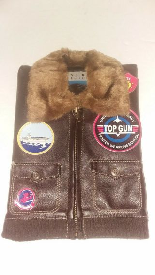 Top Gun Special Collector’s Edition Dvd With Faux Leather Jacket Rare