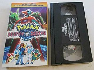 Pokemon Destiny Deoxys Movie Vhs Video Tape 2005 Rare Oop Nintendo Go Pikachu