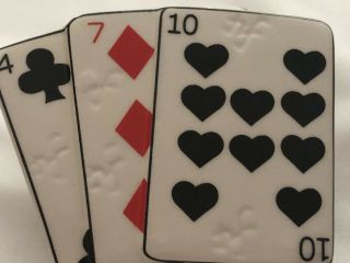 Nora Fleming Retired Mini Playing Cards W/rare Black Hearts Nf Initials