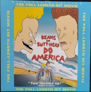 Beavis And Butt - Head - Do America (laserdisc Movie 1997 Widescreen) Rare Us Print