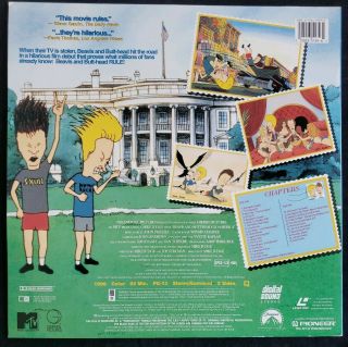 Beavis And Butt - Head - Do America (LaserDisc Movie 1997 Widescreen) Rare US Print 2