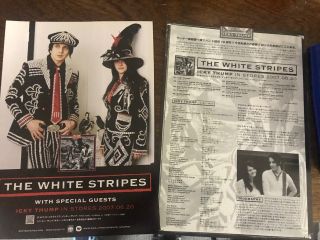 The White Stripes Japan 2007 Flyer Mini - Poster Rare Icky Thump Cd Lp