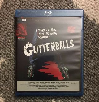 Gutterballs Blu Ray Dvd Region Ltd 500 Uncut Rare Oop