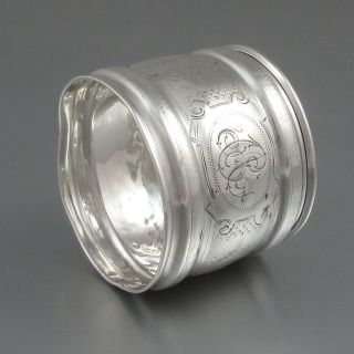 Antique French Sterling Silver Napkin Ring Escroignard & Collet,  Paris 1894 - 1904