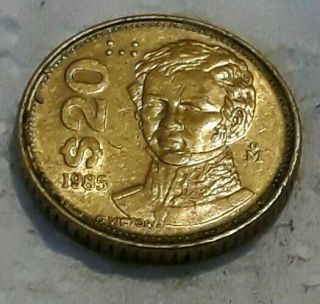20 Peso 1965 México Rare Coin